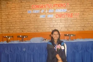 Christine's graduation